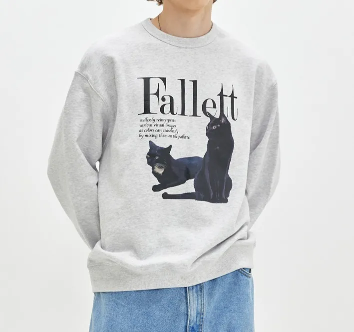 Fallett  |Unisex Long Sleeves Cotton Medium Logo Hoodies & Sweatshirts