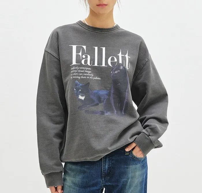 Fallett  |Unisex Long Sleeves Cotton Medium Logo Hoodies & Sweatshirts