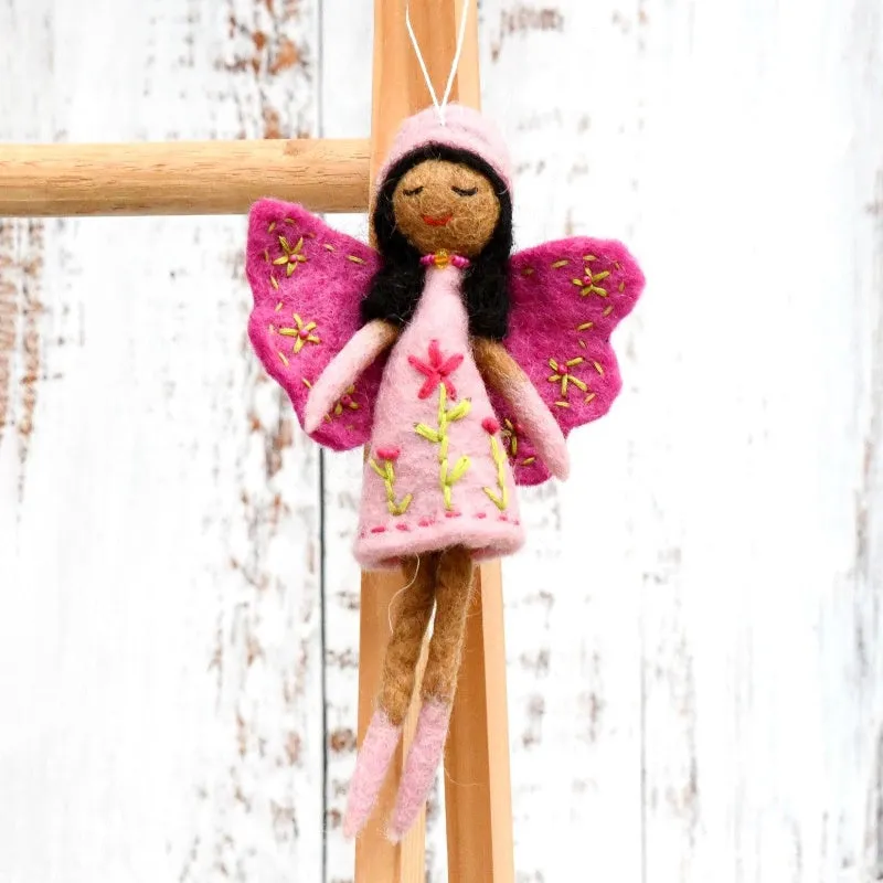 Felt Angel Fairy - Light Pink Dress