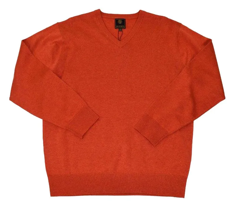 F/X Fusion Orange LS V-Neck Sweater 