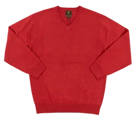 F/X Fusion Red LS V-Neck Sweater 