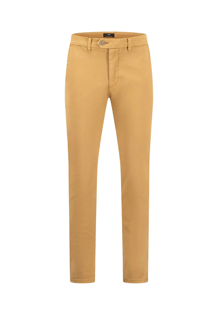 Fynch Hatton Cotton Stretch Chino Pants - Walnut Brown