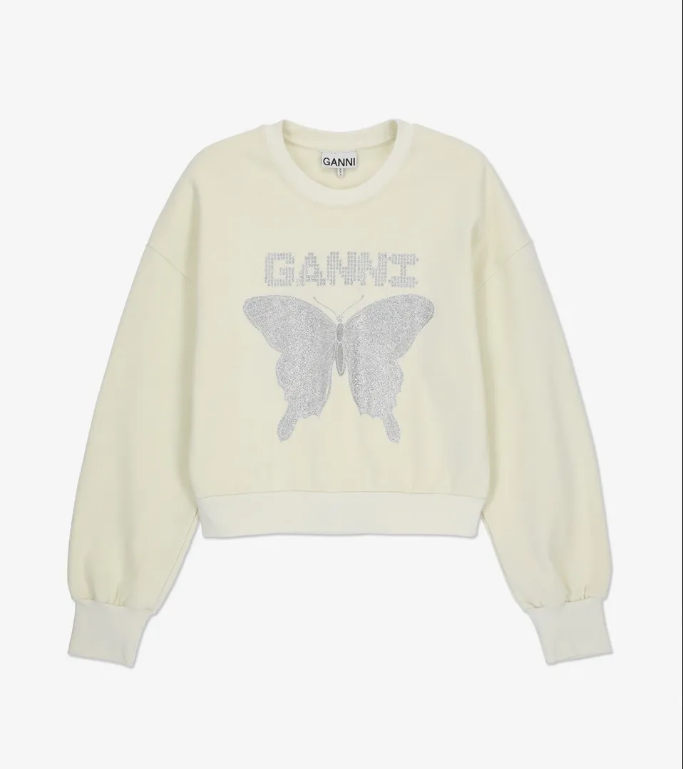 Ganni  |Street Style Logo Hoodies & Sweatshirts