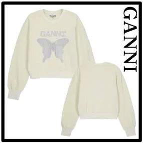 Ganni  |Street Style Logo Hoodies & Sweatshirts