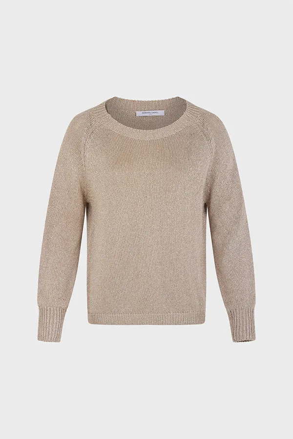 Gerard Darel JAYLIN GOLDEN LUREX SWEATER