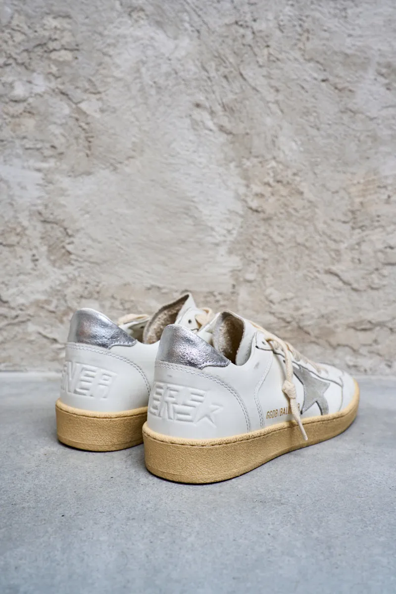 GOLDEN GOOSE Sneakers donna Ball Star con stella grigio ghiaccio