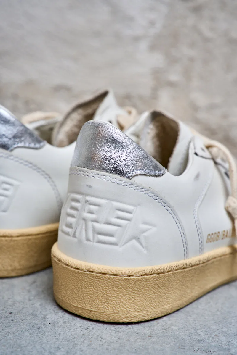 GOLDEN GOOSE Sneakers donna Ball Star con stella grigio ghiaccio