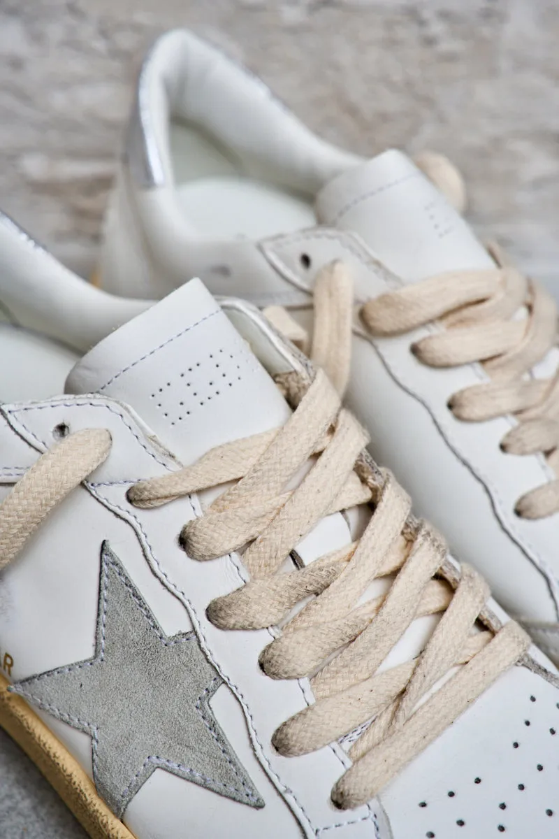 GOLDEN GOOSE Sneakers donna Ball Star con stella grigio ghiaccio