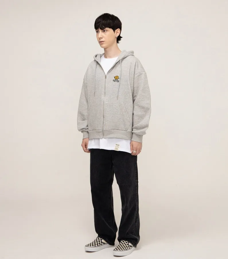 GRAVER  |[GRAVER]★DOT BOARD EMBROIDERY HOODIE ZIP-UP