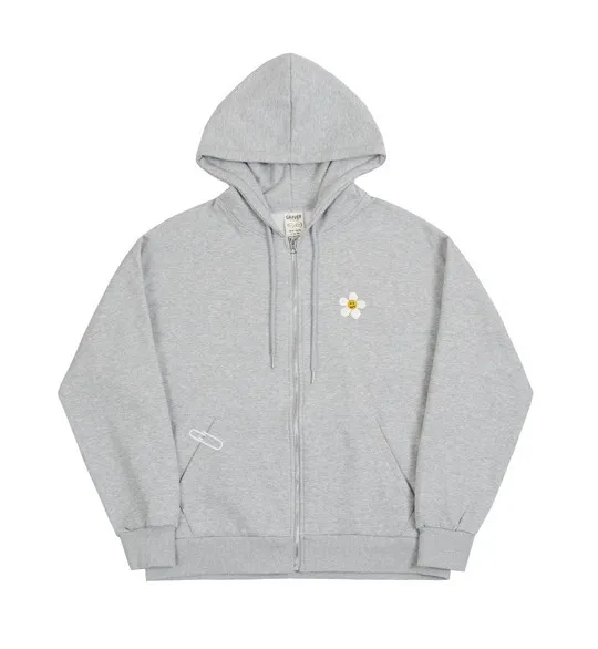 GRAVER  |[GRAVER]★FLOWER DOT EMBROIDERY HOODED ZIP-UP