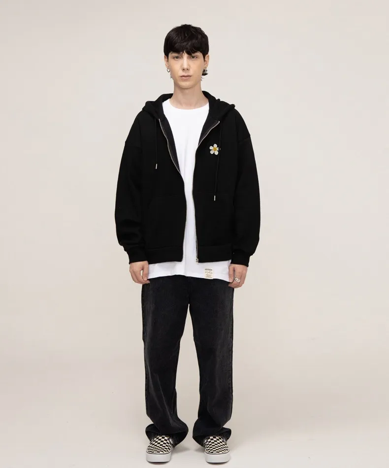 GRAVER  |[GRAVER]★FLOWER DOT EMBROIDERY HOODED ZIP-UP