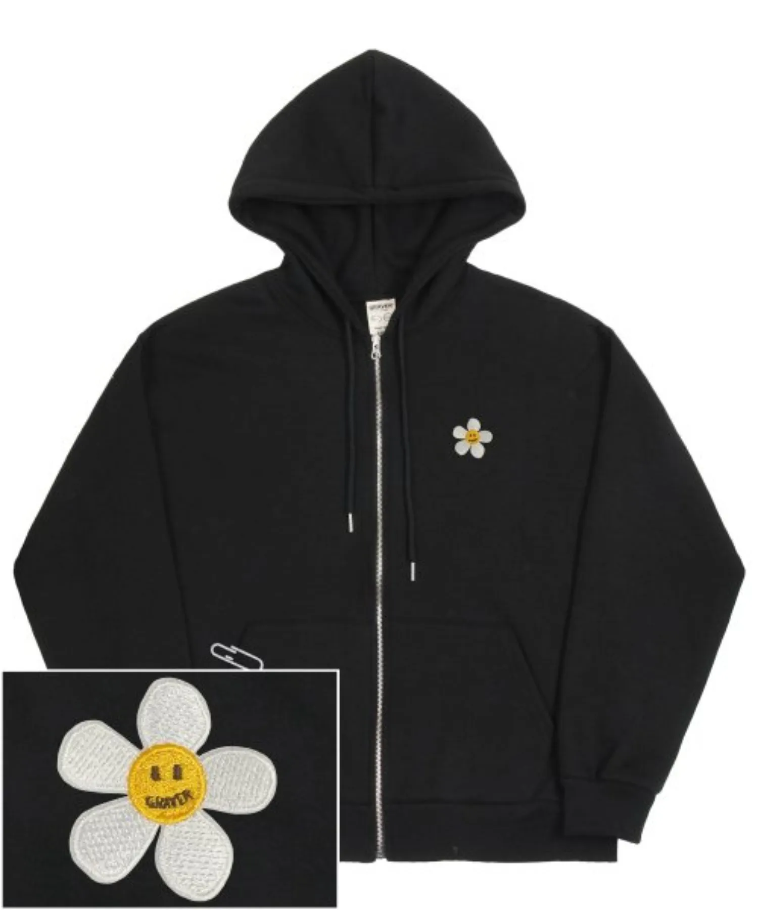 GRAVER  |[GRAVER]★FLOWER DOT EMBROIDERY HOODED ZIP-UP