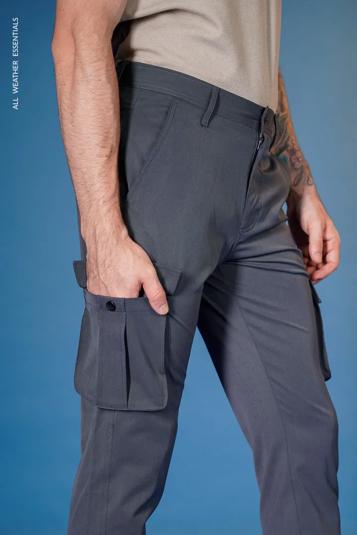 Grey All Weather Essential Cargo Stretch Pants