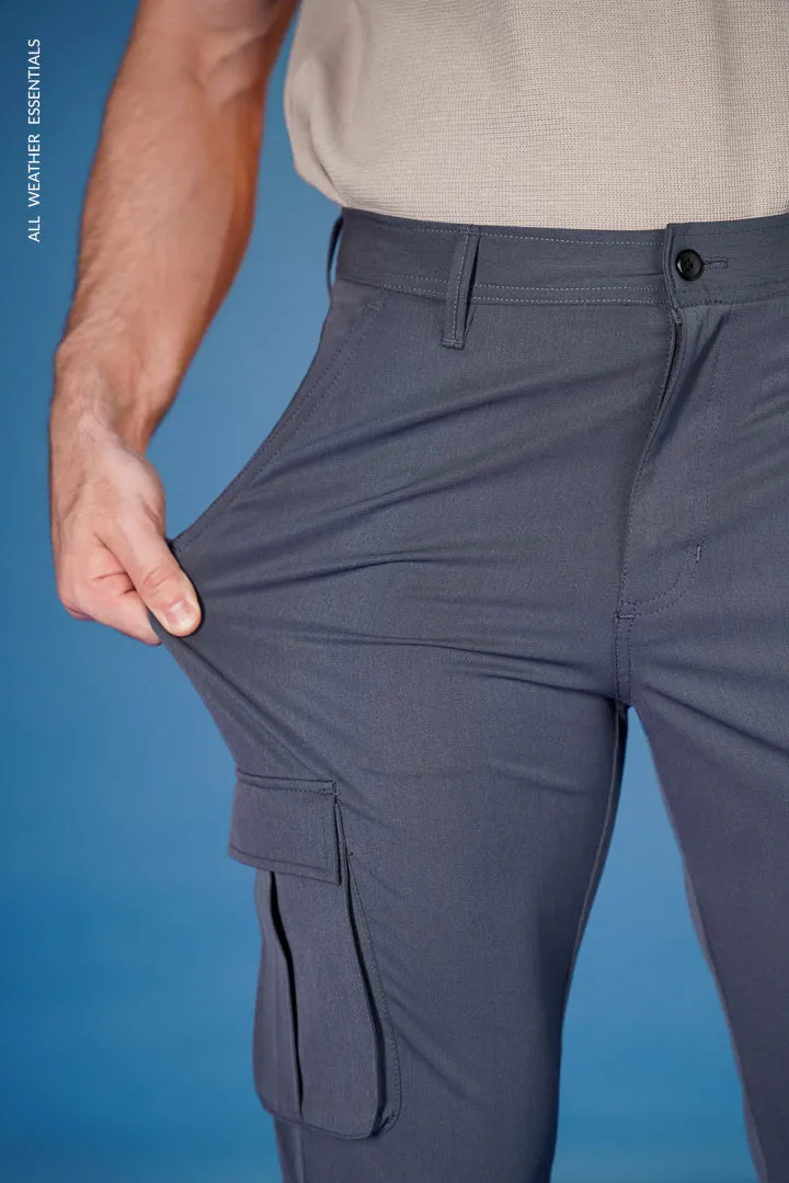 Grey All Weather Essential Cargo Stretch Pants