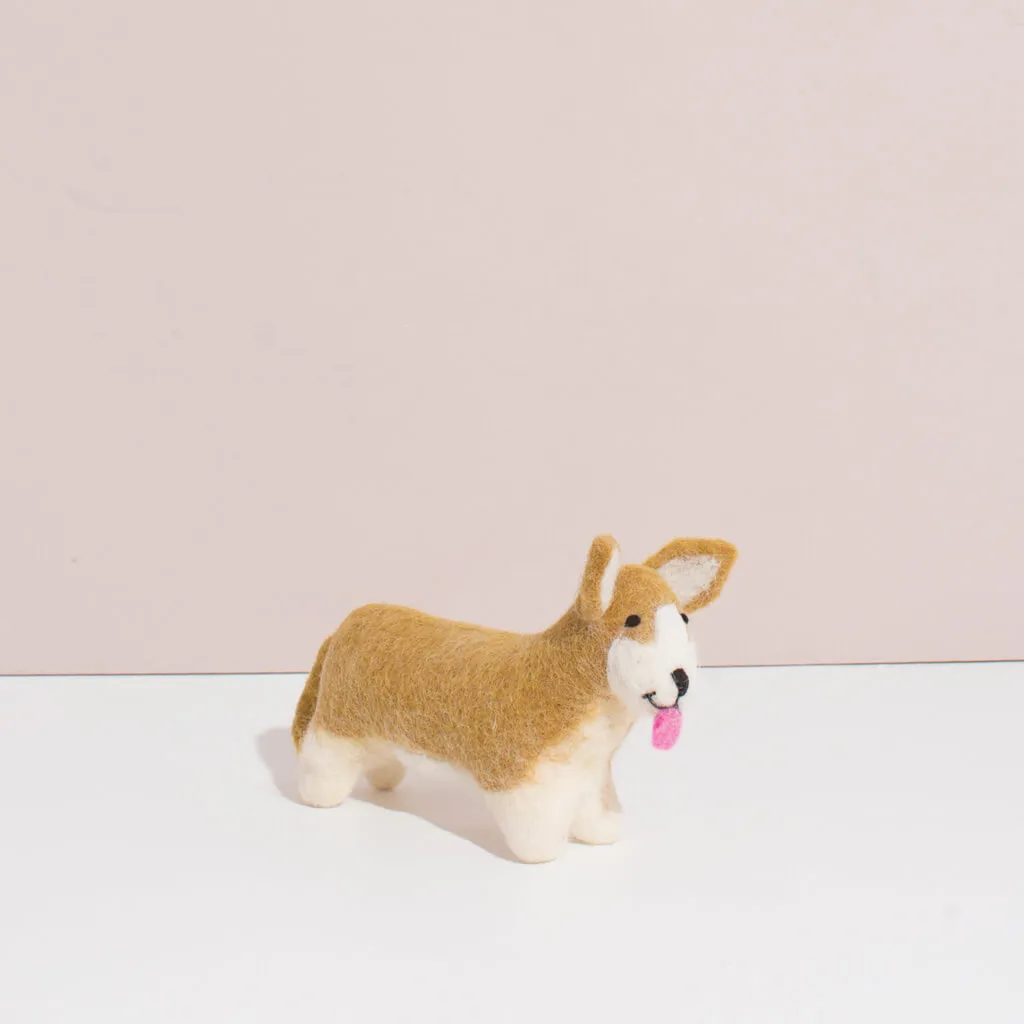 Hand Felted Corgi - Small