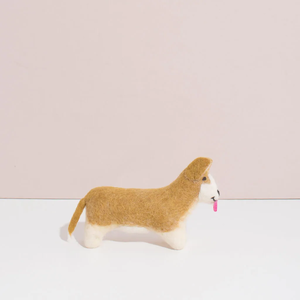 Hand Felted Corgi - Small