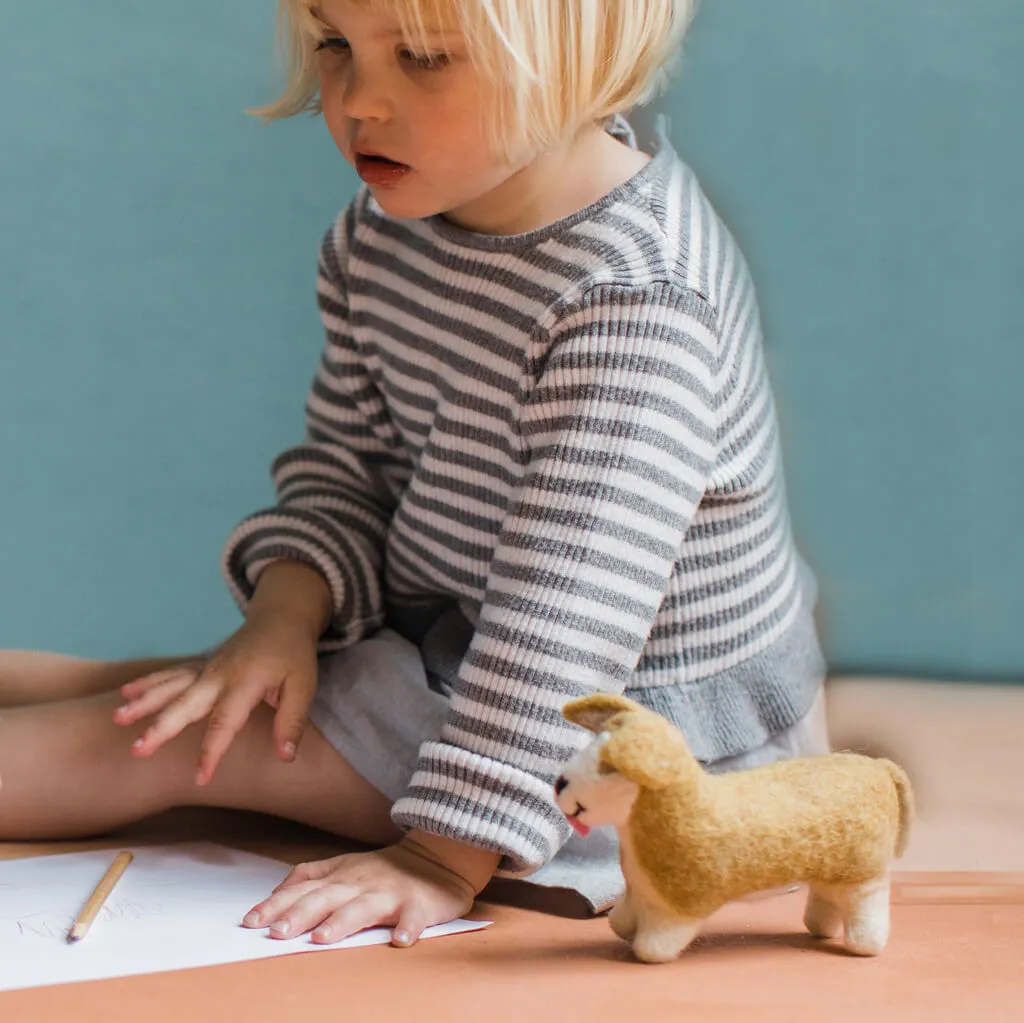 Hand Felted Corgi - Small