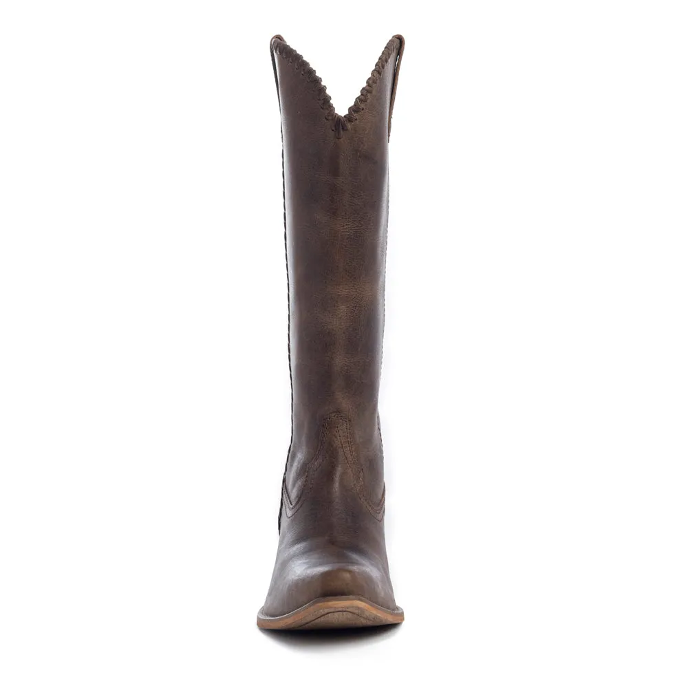 High Plains Stitched Leather Boots