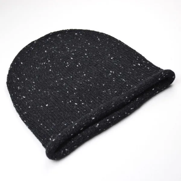 Hikaru Noguchi - Soft Tweed Beanie - Black