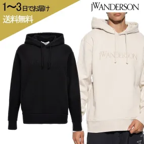 J W ANDERSON  |Unisex Plain Cotton Logo Designers Hoodies