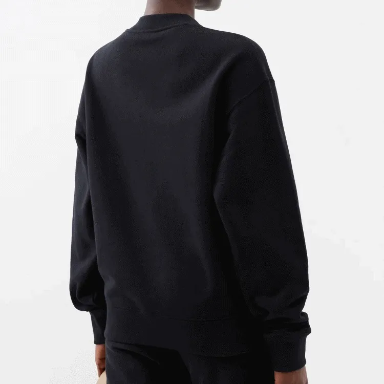 Jil Sander  |U-Neck Long Sleeves Plain Cotton Logo Hoodies & Sweatshirts