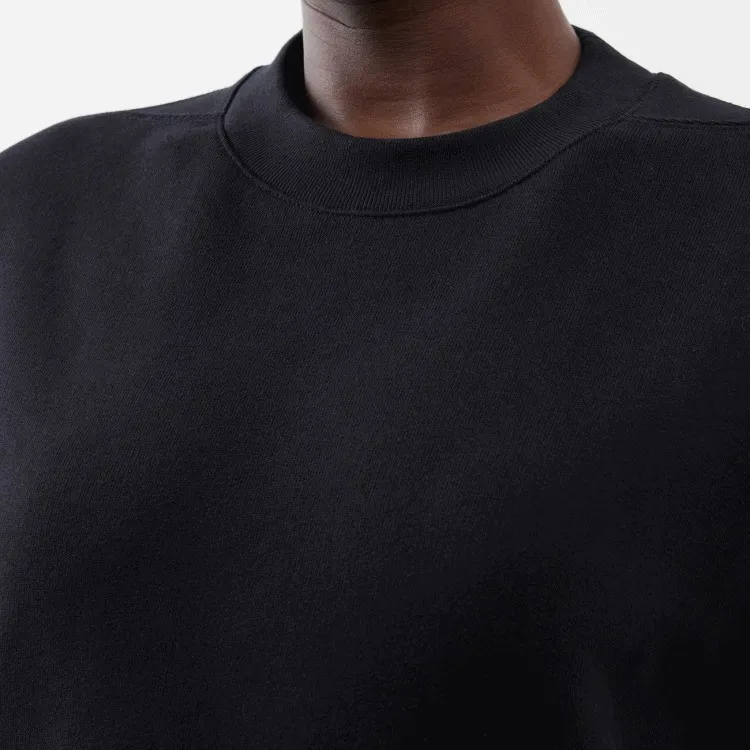 Jil Sander  |U-Neck Long Sleeves Plain Cotton Logo Hoodies & Sweatshirts