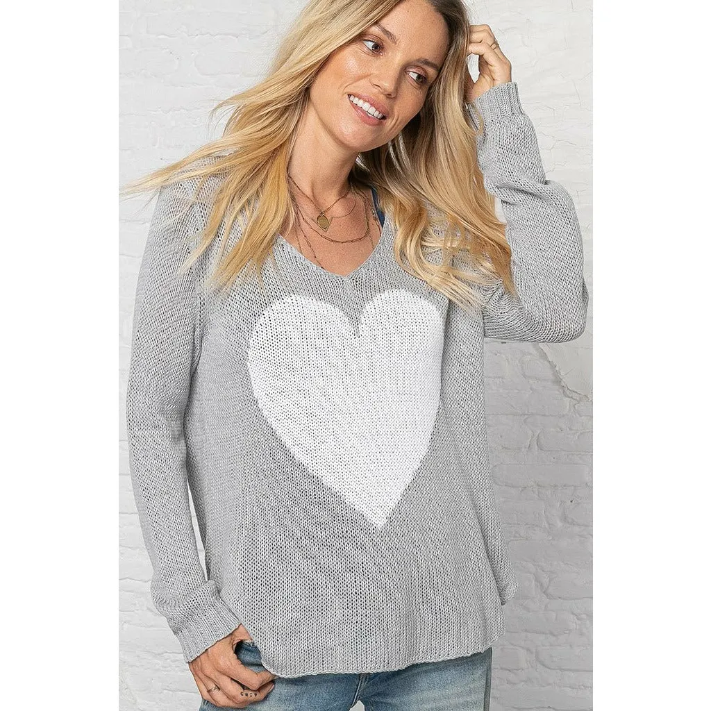 Juliet V Cotton Sweater