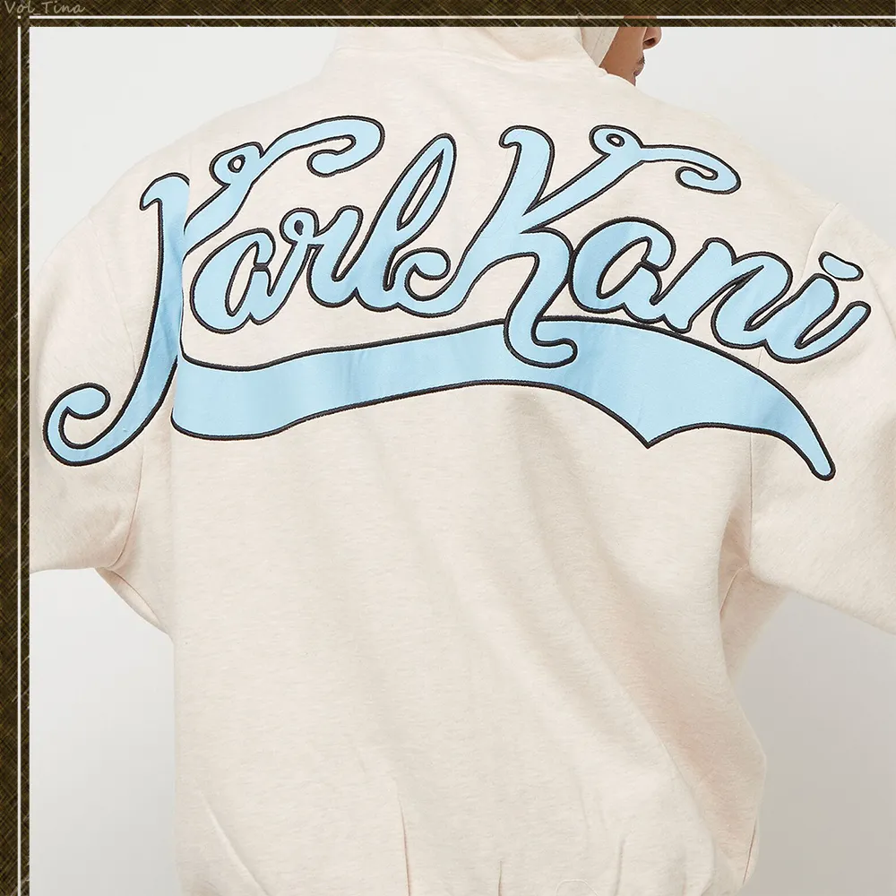 KARL KANI  |Street Style Long Sleeves Logo Hoodies