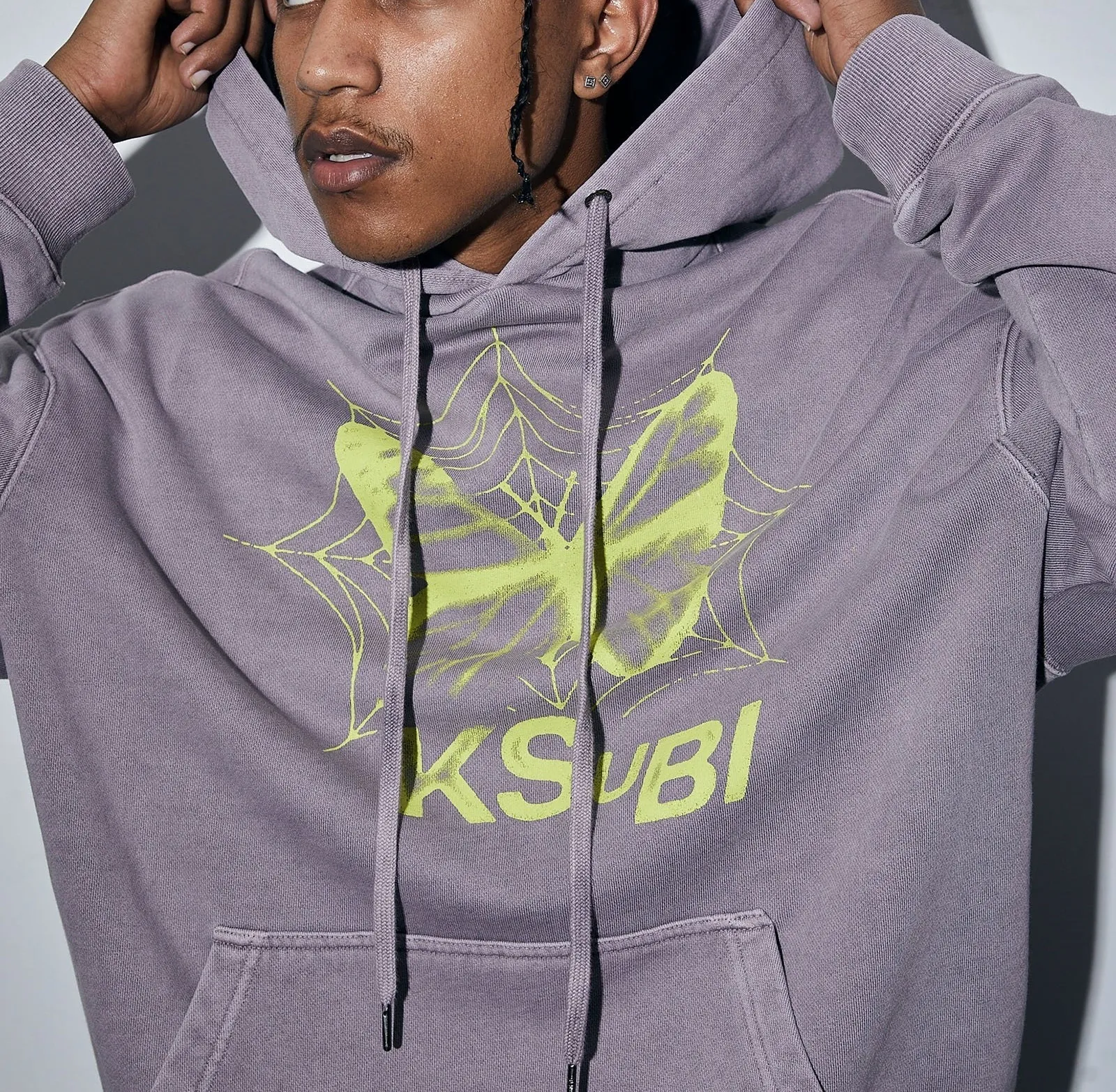 KSUBI  |Unisex Street Style Cotton Logo Hoodies