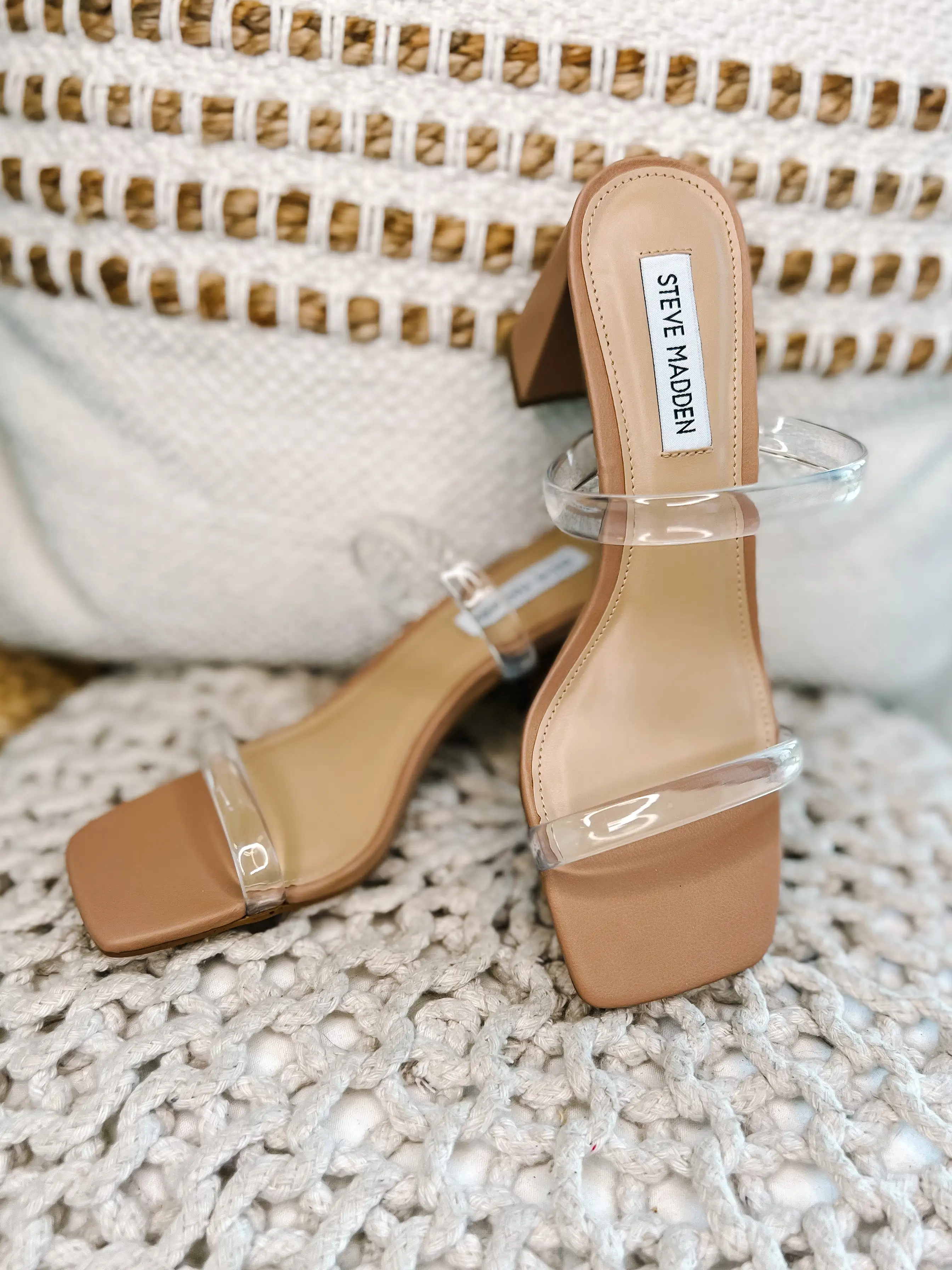 Lilah Square Toe Block Heels