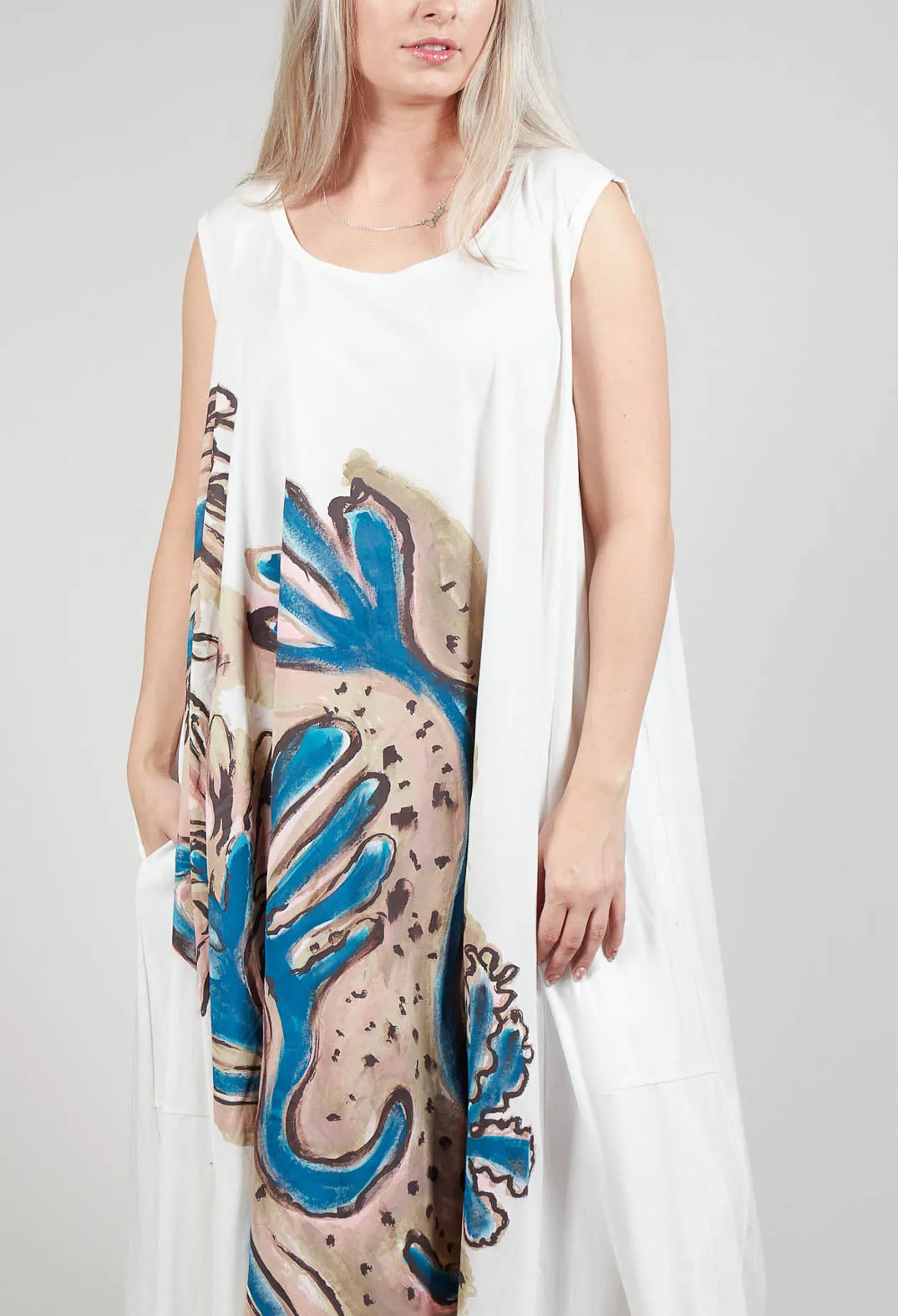 Loose Fit Vest Dress in Spec Handpaint