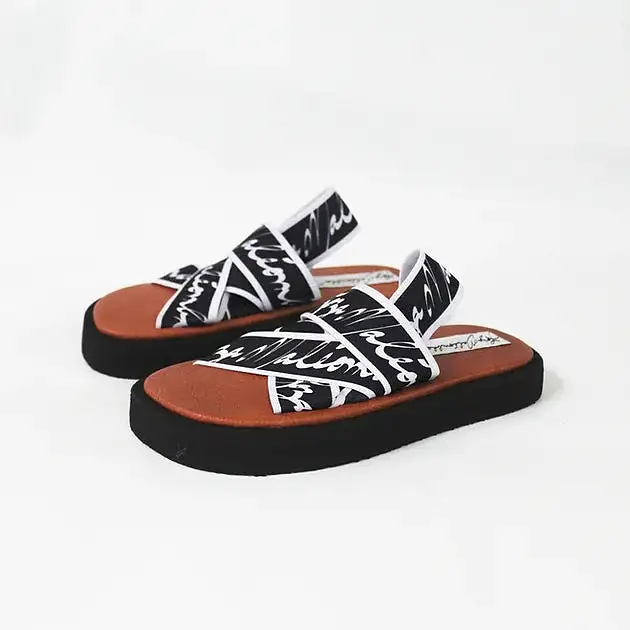 Loza Maleombho KING K 1-inch platform elastane sandals with back strap