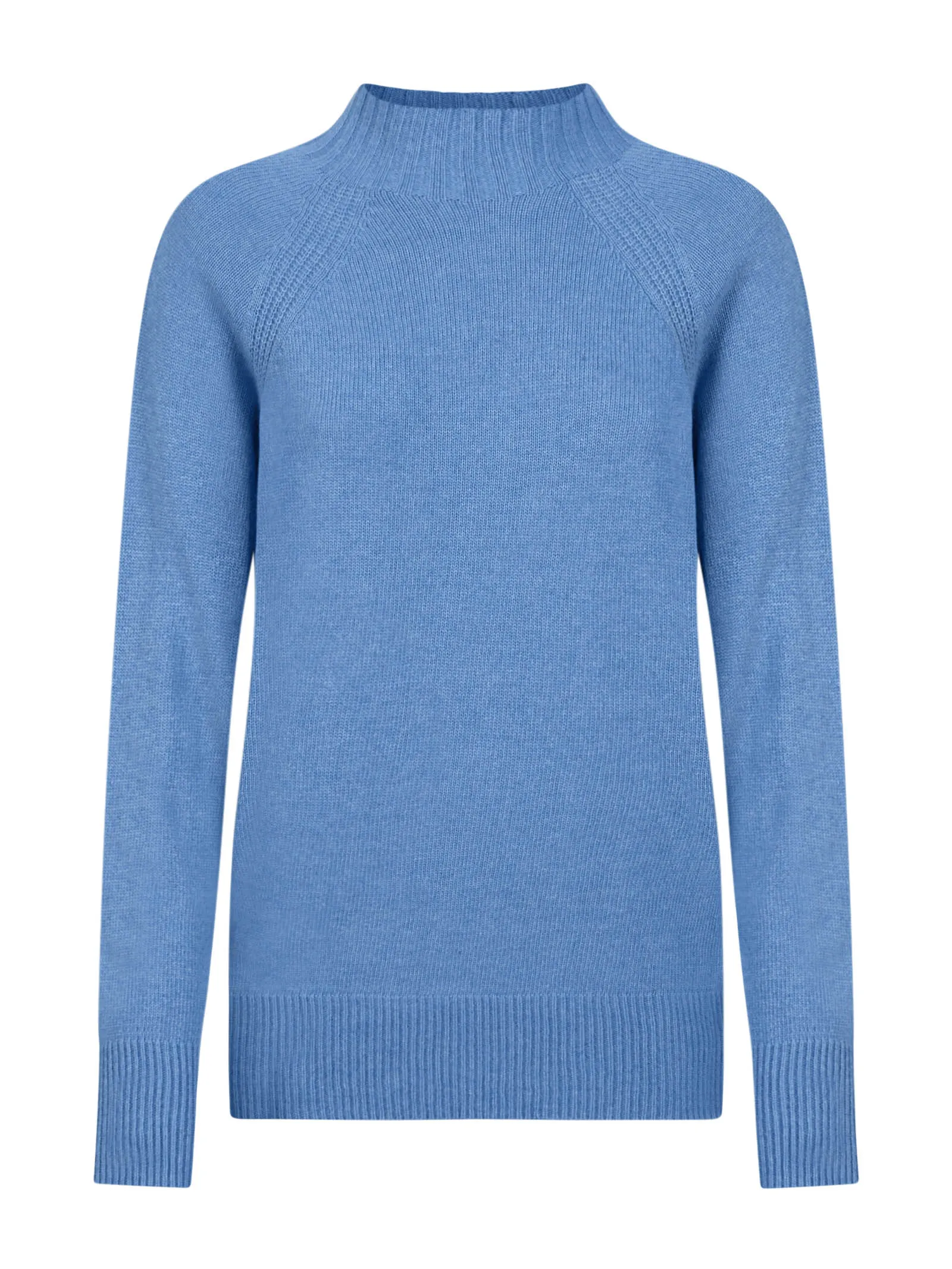 Lupetto in Cashmere Blend  - Azure Blue Mel.