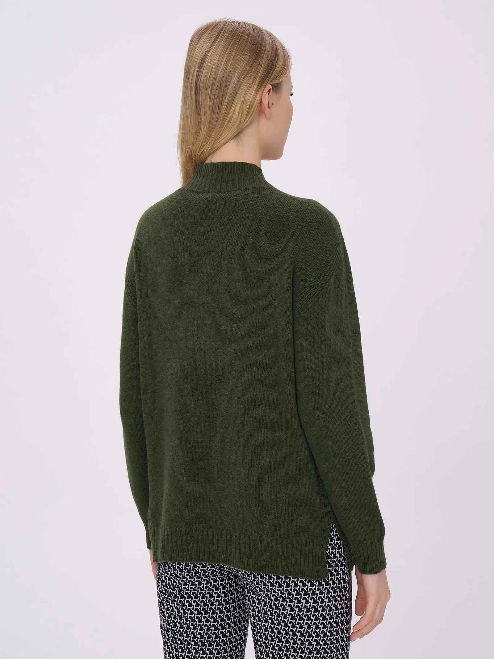 Lupetto in Cashmere Blend  - Kombu Green