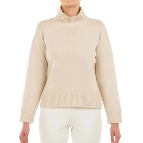 LUPETTO IN LANA E CASHMERE Donna Light Beige