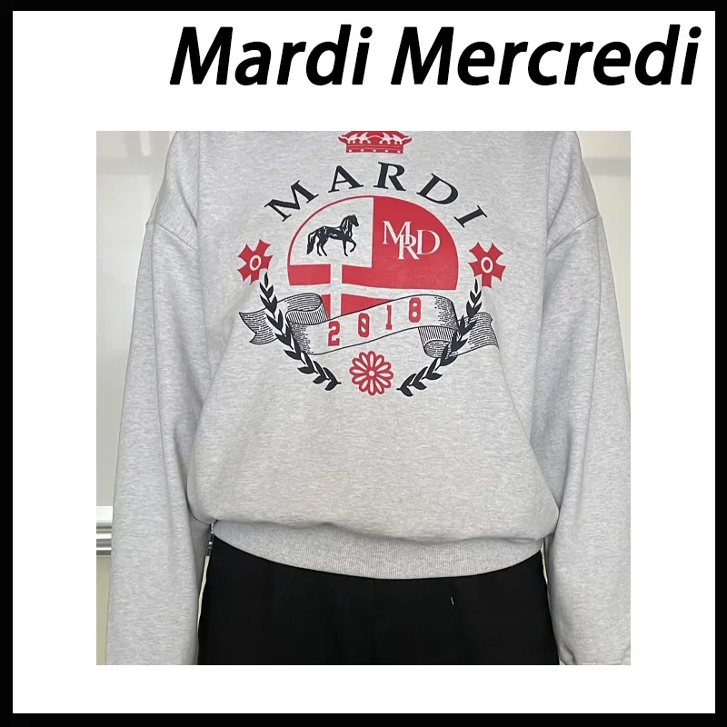 Mardi Mercredi  |Unisex Street Style Cotton Logo