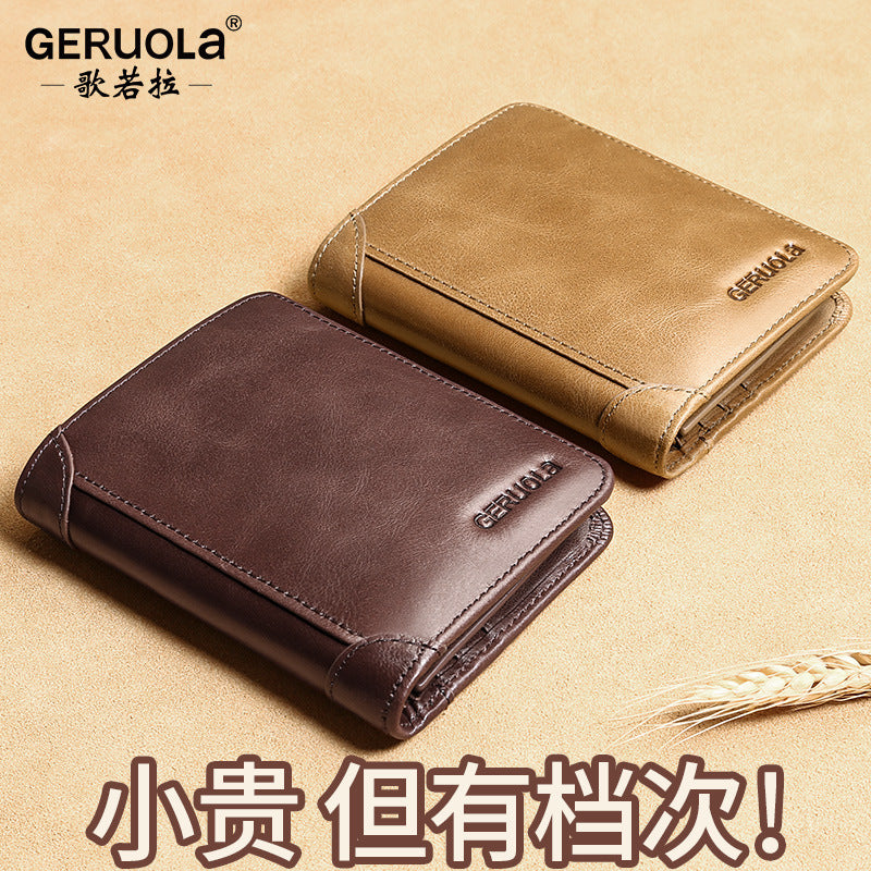 Men's genuine leather wallet