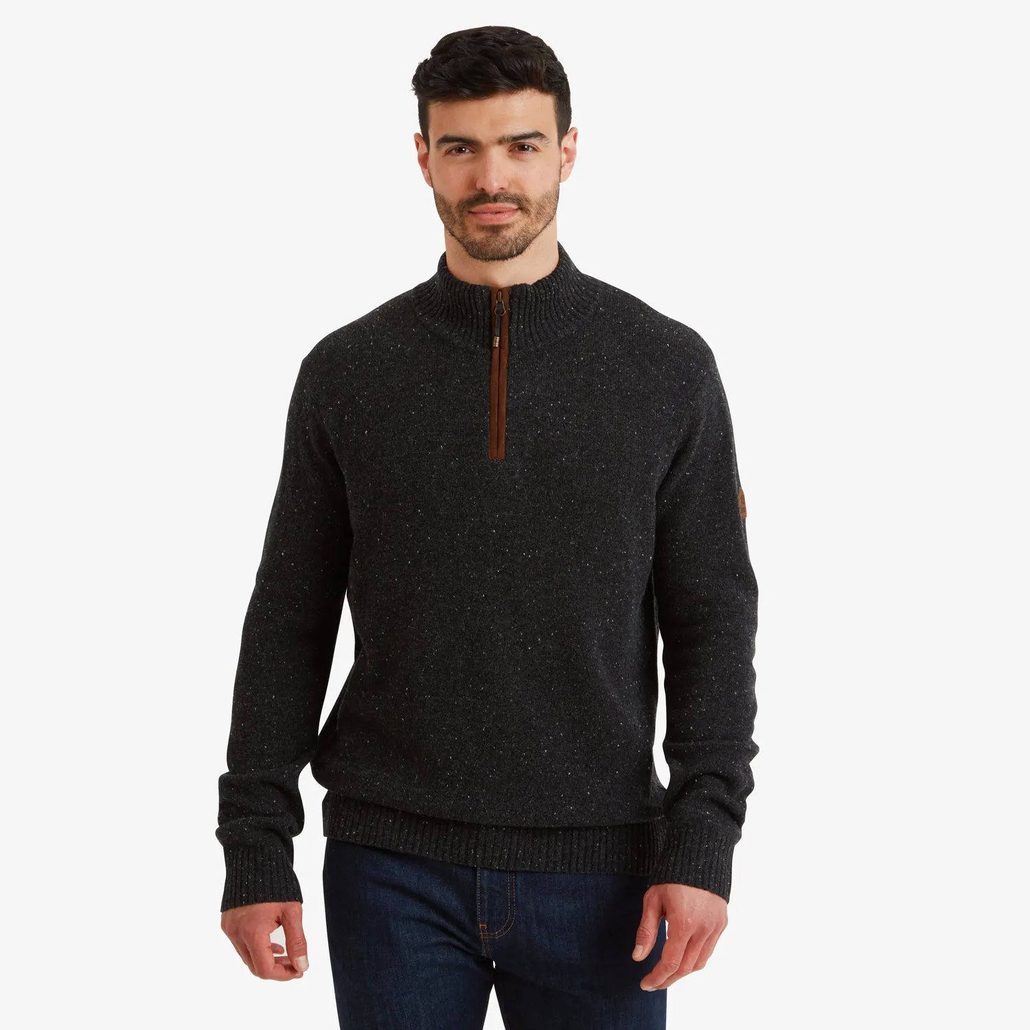 Mens Sherpa KANGTEGA QUARTER ZIP SWEATER