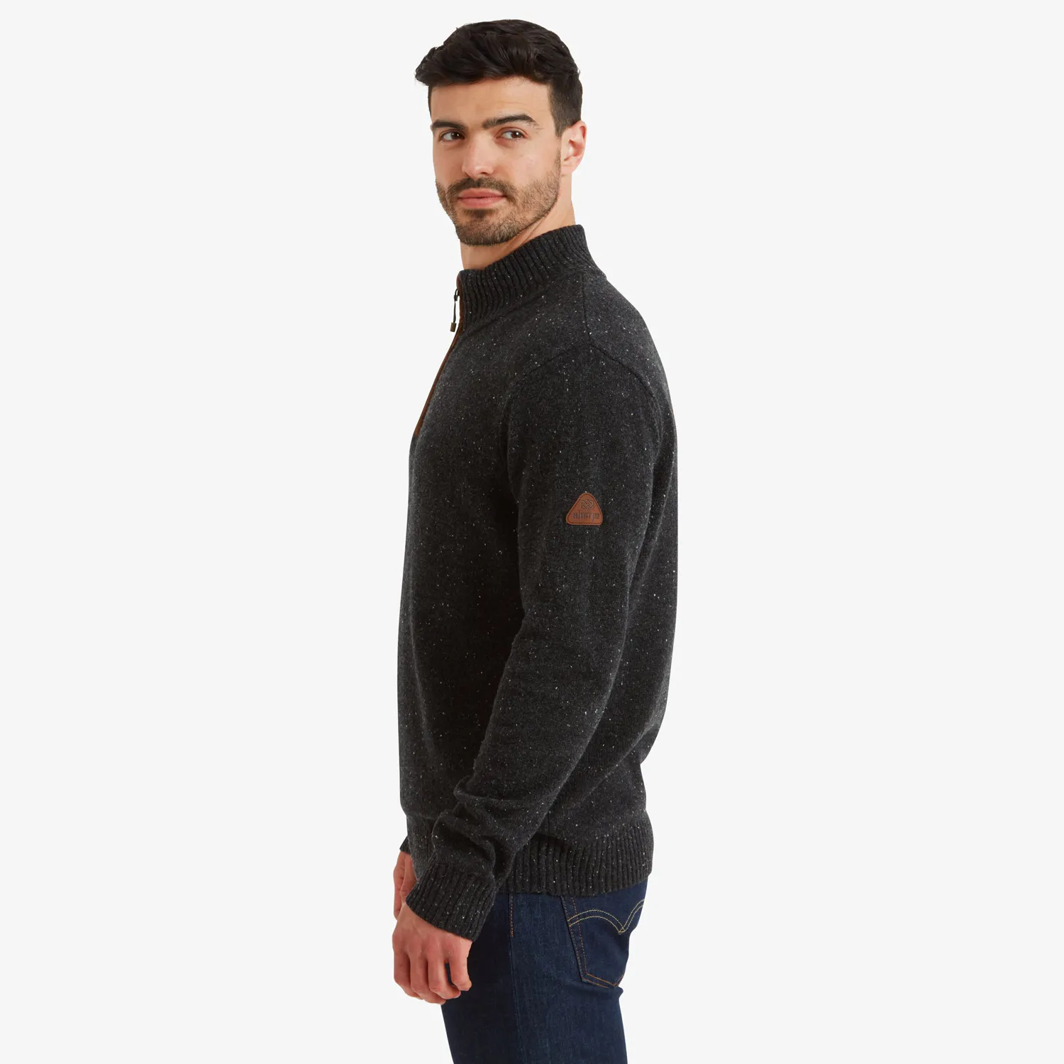 Mens Sherpa KANGTEGA QUARTER ZIP SWEATER