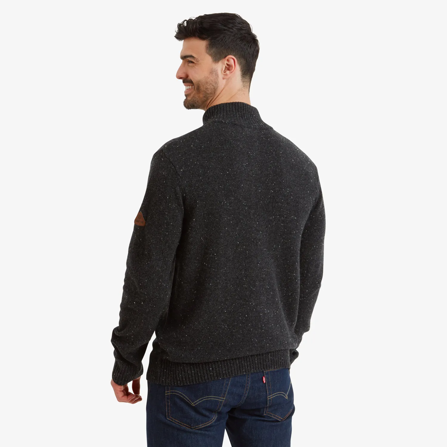 Mens Sherpa KANGTEGA QUARTER ZIP SWEATER