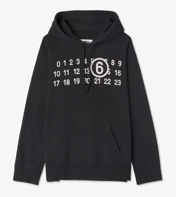 MM6 Maison Margiela  |Unisex Street Style Logo Hoodies