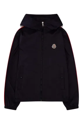 Moncler Enfant Logo Printed Zip-Up Hooded Jacket