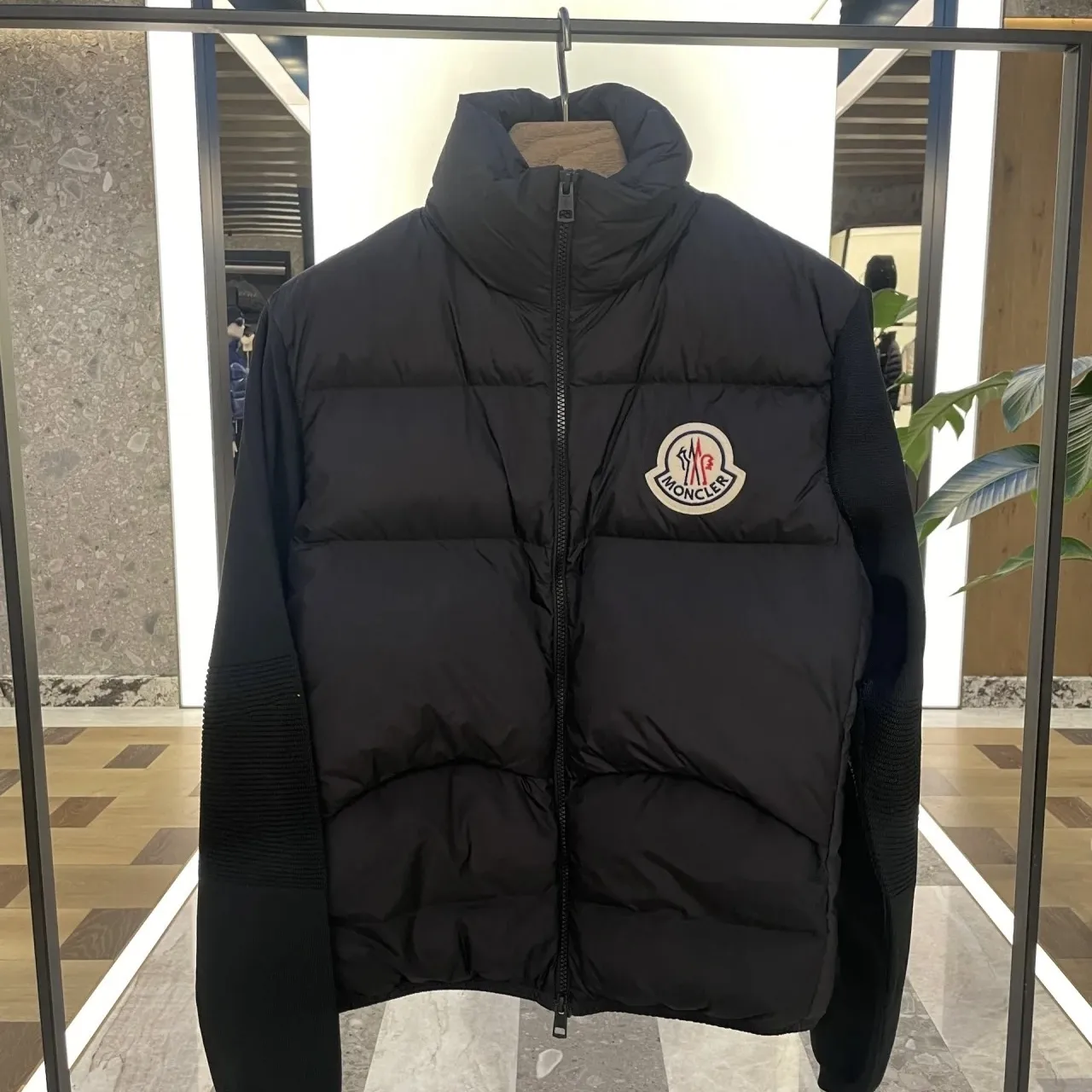 MONCLER  |Unisex Wool Blended Fabrics Street Style Plain