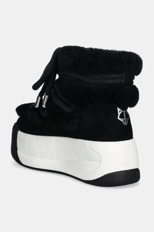 Naked Wolfe woollen snow boots Darling black color Darling Black Cow Suede