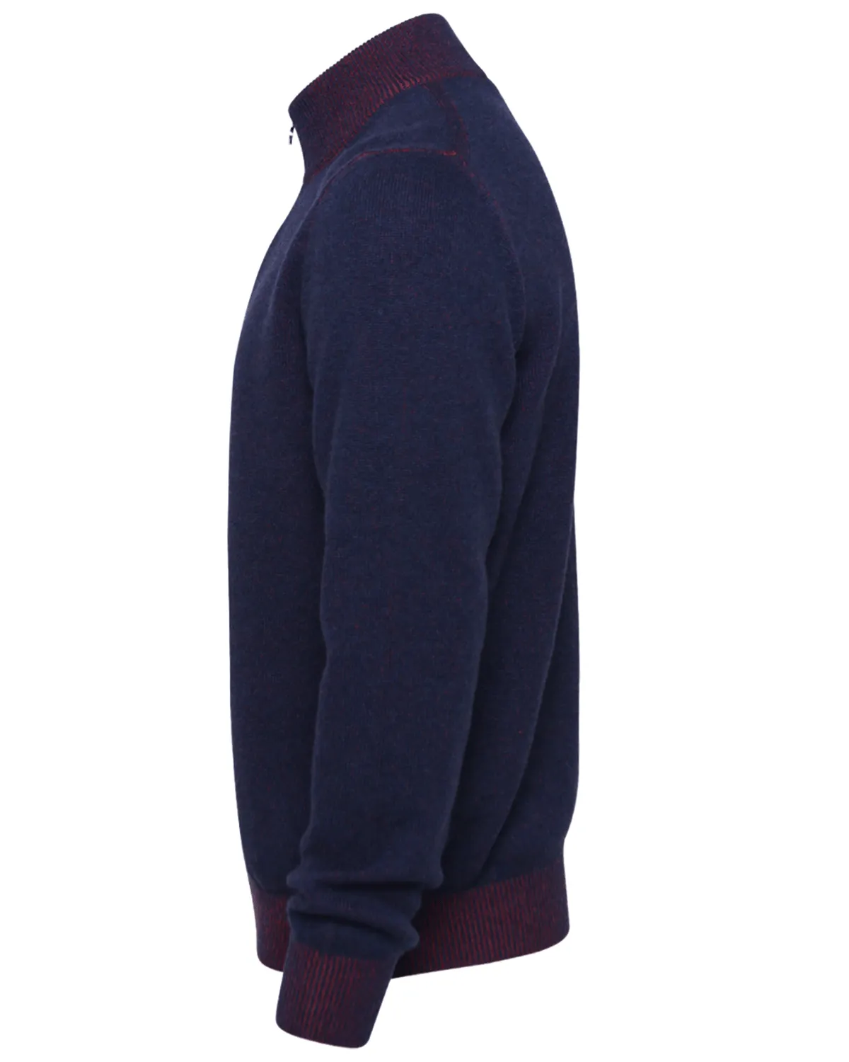 Navy and Red Undertone Quarter Zip