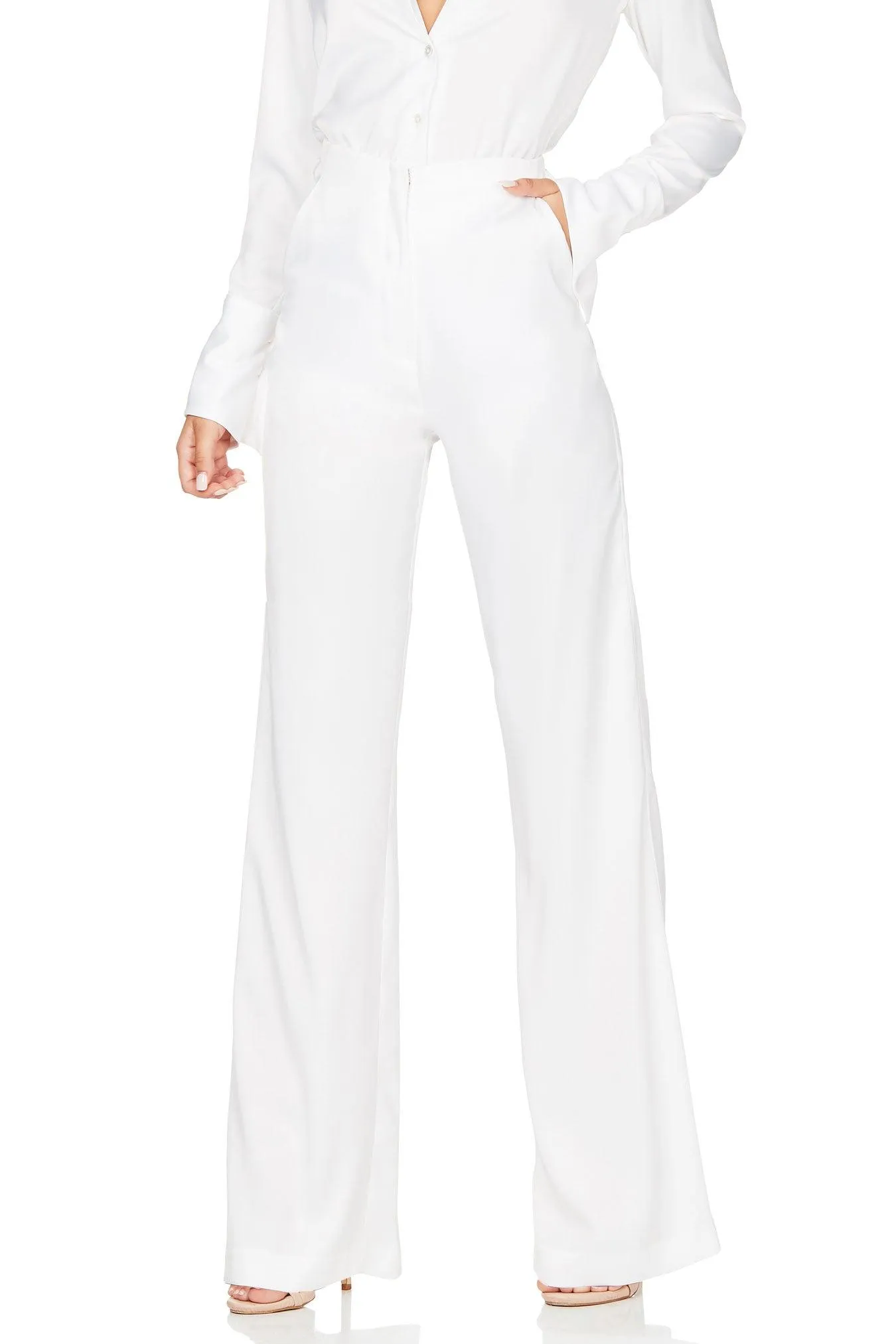 Nookie Sasha Satin Pants - White