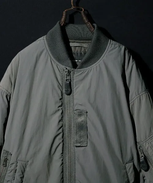 Number Nine Matte Nylon Over Ma-1 Jacket