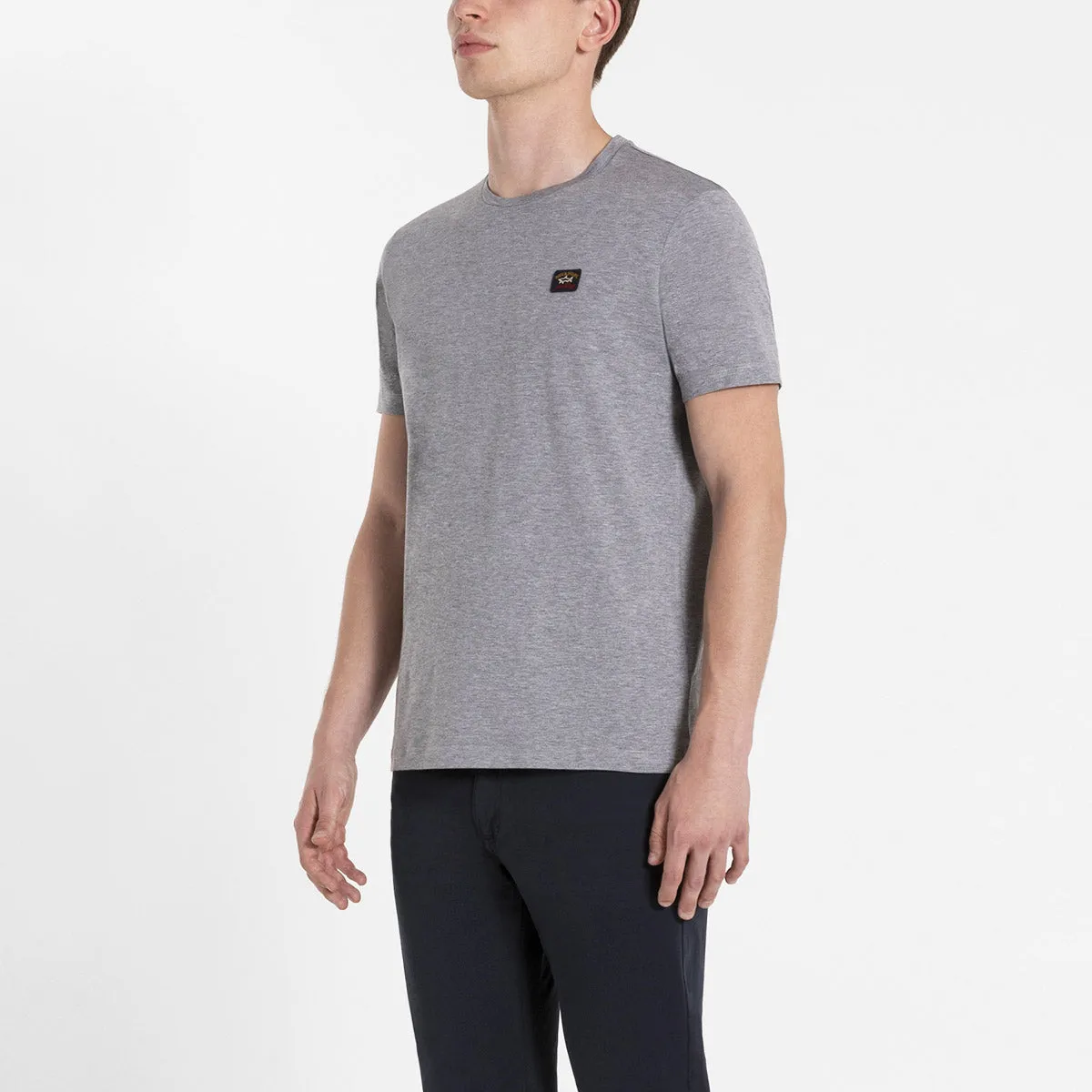 Paul & Shark - Logo Patch T-Shirt in Grey