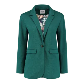 POM Amsterdam Sea Green Waffle Texture Blazer