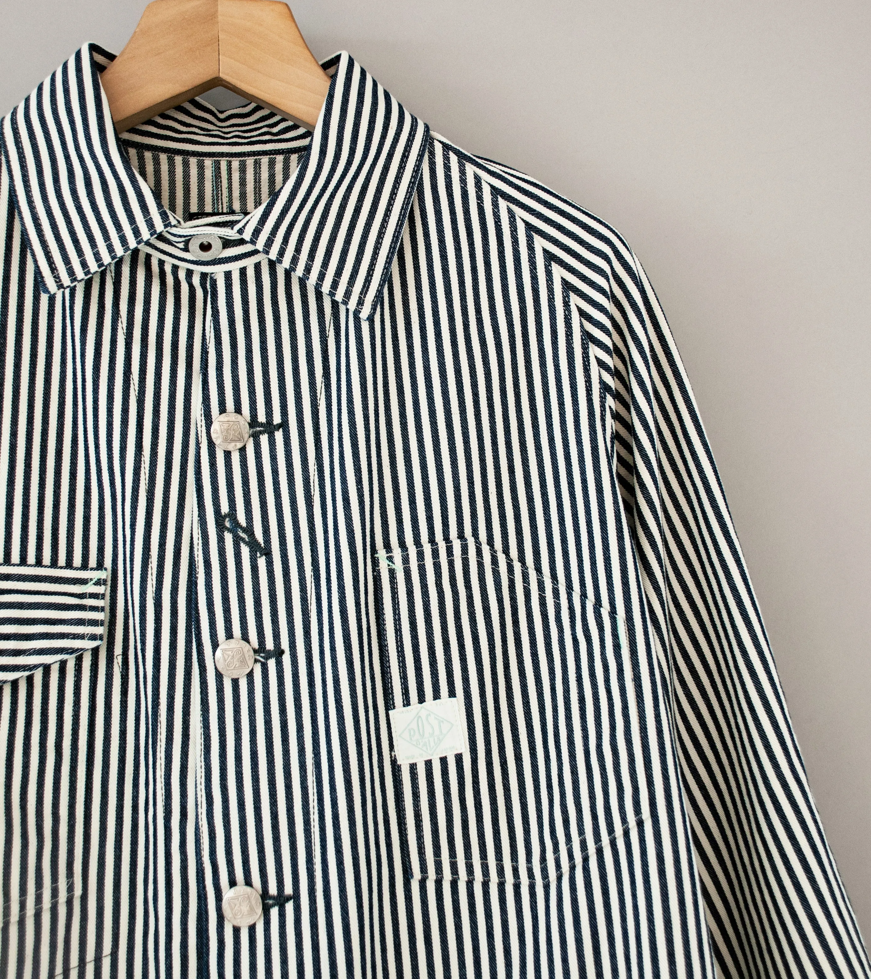 Post Overalls 'Engineer's Jacket' (Indigo Express Stripe Cotton)